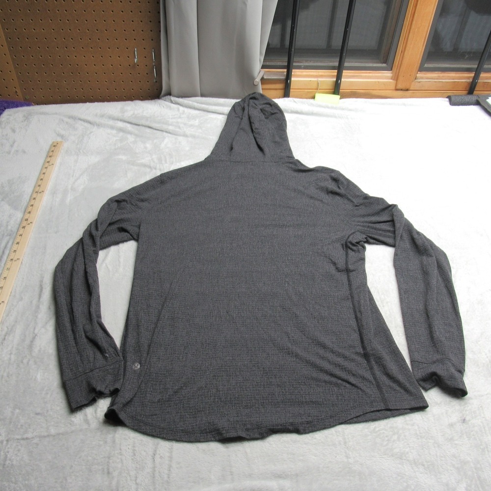 Lululemon Hoodie Womens Small? Grayโ Wicking Stretch Athletic Yoga Pullover READ